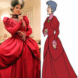 Lady Tremaine Costume Red Outfits Wicked Stepmother in Cinderella