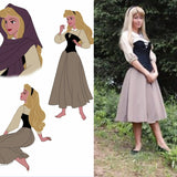 Sleeping Beauty Briar Rose Cosplay Costume Briar Rose Dress For Women