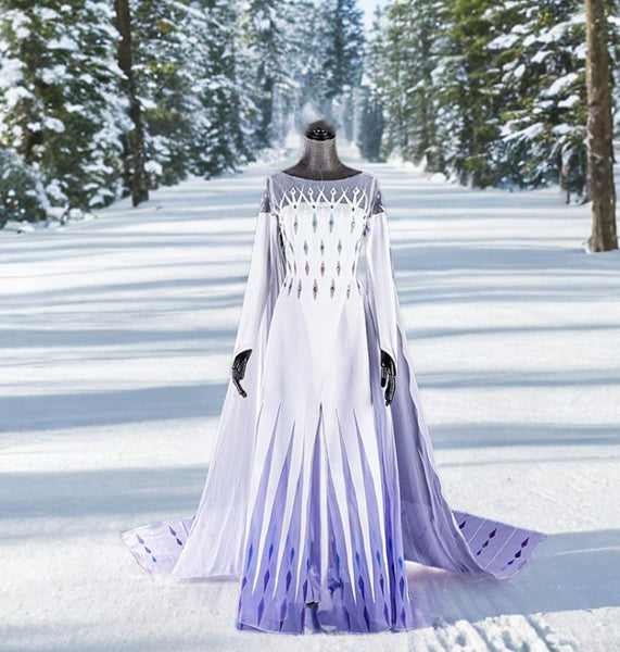 Elsa Spirit Dress, Spirit Elsa White Dress Cosplay  Costume Outfits