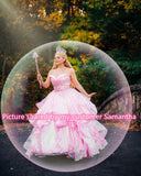 Inspired Ariana Grande as Glinda Dress in Wicked Cosplay Costume