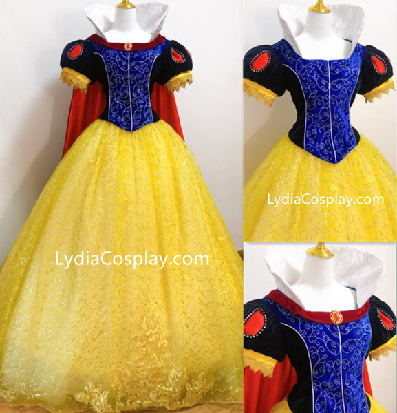 Gorgeous Princess Snow White Cosplay Costume, Customize Snow White Dress